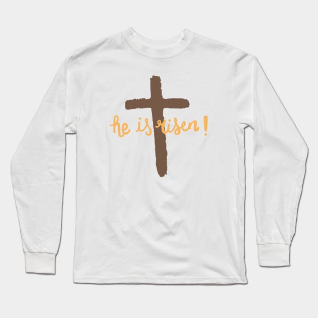 He is Risen Long Sleeve T-Shirt by TheMoodyDecor